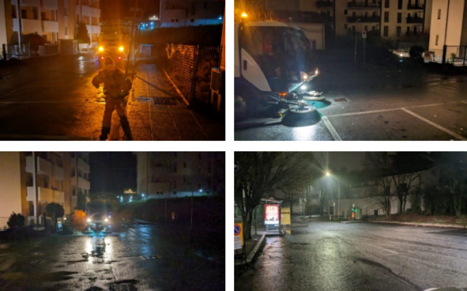 Pulizia notturna dei parcheggi: buona la prima