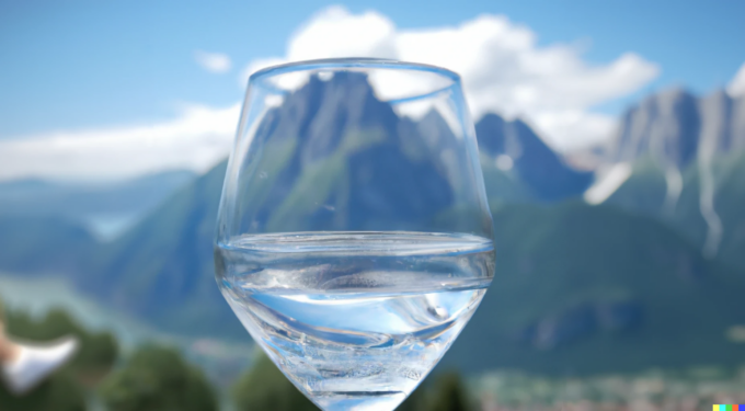 Bere acqua di montagna per mantenersi in salute