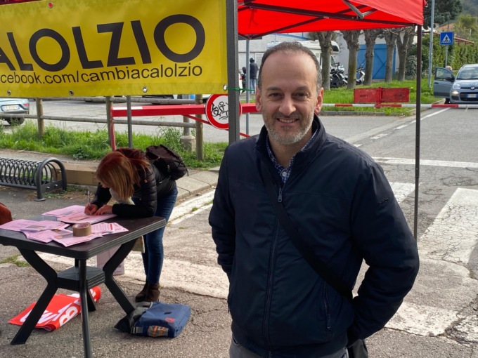Elezioni Calolzio: “Cambia ” al mercato tra la gente per la campagna elettorale