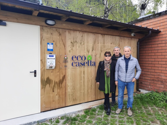 Dervio: inaugurata la nuova EcoCasetta Silea per i rifiuti dei villeggianti
