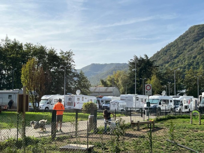 Boom di accessi all’area camper di Olginate