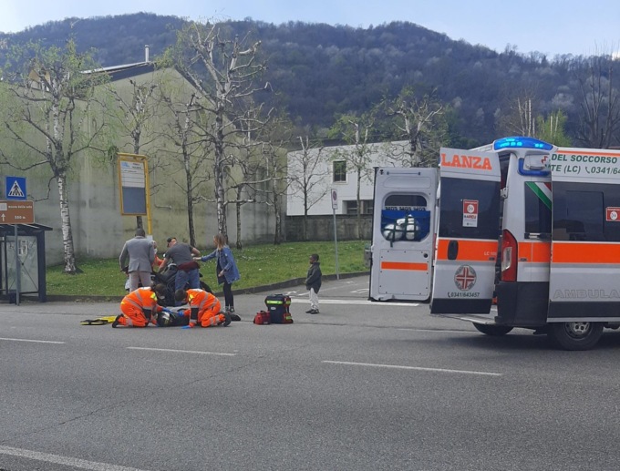 Incidente a Garlate: scontro auto-moto