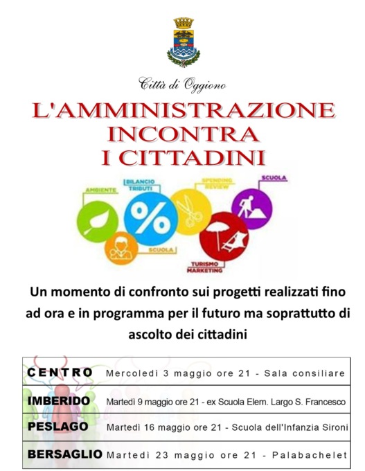Incontri con i cittadini: sindaco e amministrazione parlano con i residenti