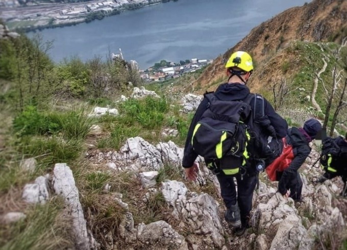 Corni del Barro: i Vigili del Fuoco soccorrono una persona bloccata dopo un temporale
