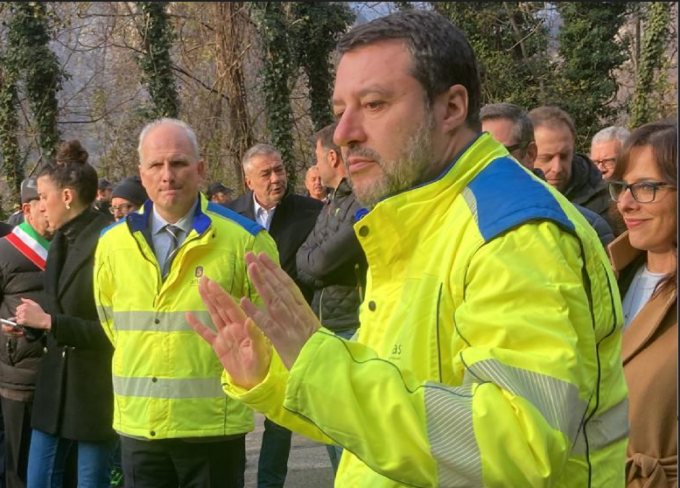 Il Ministro Matteo Salvini a Calolzio