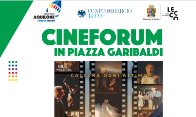 Domani sale il sipario sul cineforum in piazza Garibaldi a Lecco