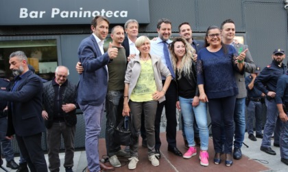 Salvini a Calolzio parla di migranti: "Il Paese e Lecco non possono ospitare tutti"