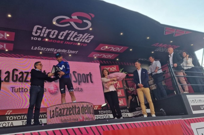 Giro d’Italia: il premio di Monte Marenzo a José Joaquin Rojas