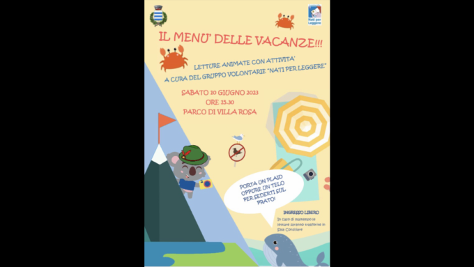 Biblioteca di Molteno: “Il menù delle vacanze”