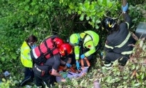 Oggiono: incidente con motocariola in zona impervia