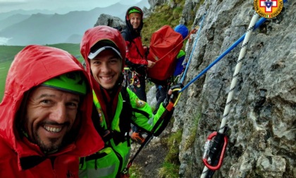 Il Soccorso Alpino apre una nuova via sullo Zucco Barbisino e la dedica a Barbara