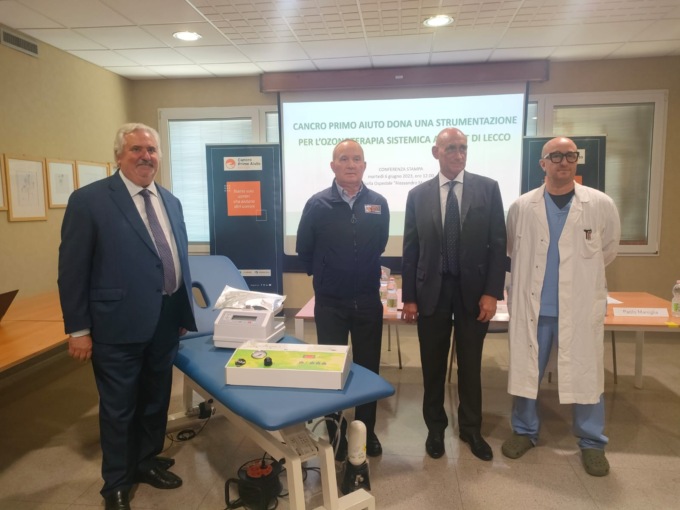 Asst Lecco: una postazione di ozonoterapia grazie a Cancro Primo Aiuto e Colombo Costruzioni