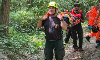 Intervento dei Vigili del fuoco al Parco del Curone