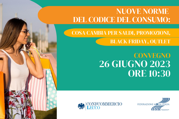 “Codice del consumo: ecco cosa cambia”: il convegno di Federmoda in programma per lunedì