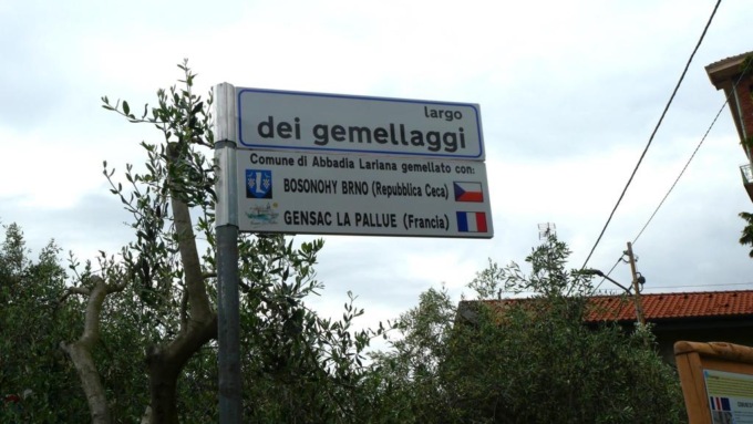 Abbadia è più europea con Largo dei Gemellaggi