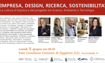 Impresa, design, ricerca, sostenibilità: la cultura d'impresa tra scienza, ambiente e tecnologia