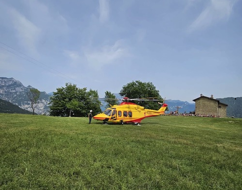 Malore a San Tomaso: bambina trasportata in ospedale in elicottero
