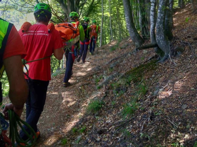 Intervento del Soccorso Alpino a Casargo
