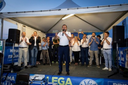 Matteo Salvini al Lumbard fest di Barzago
