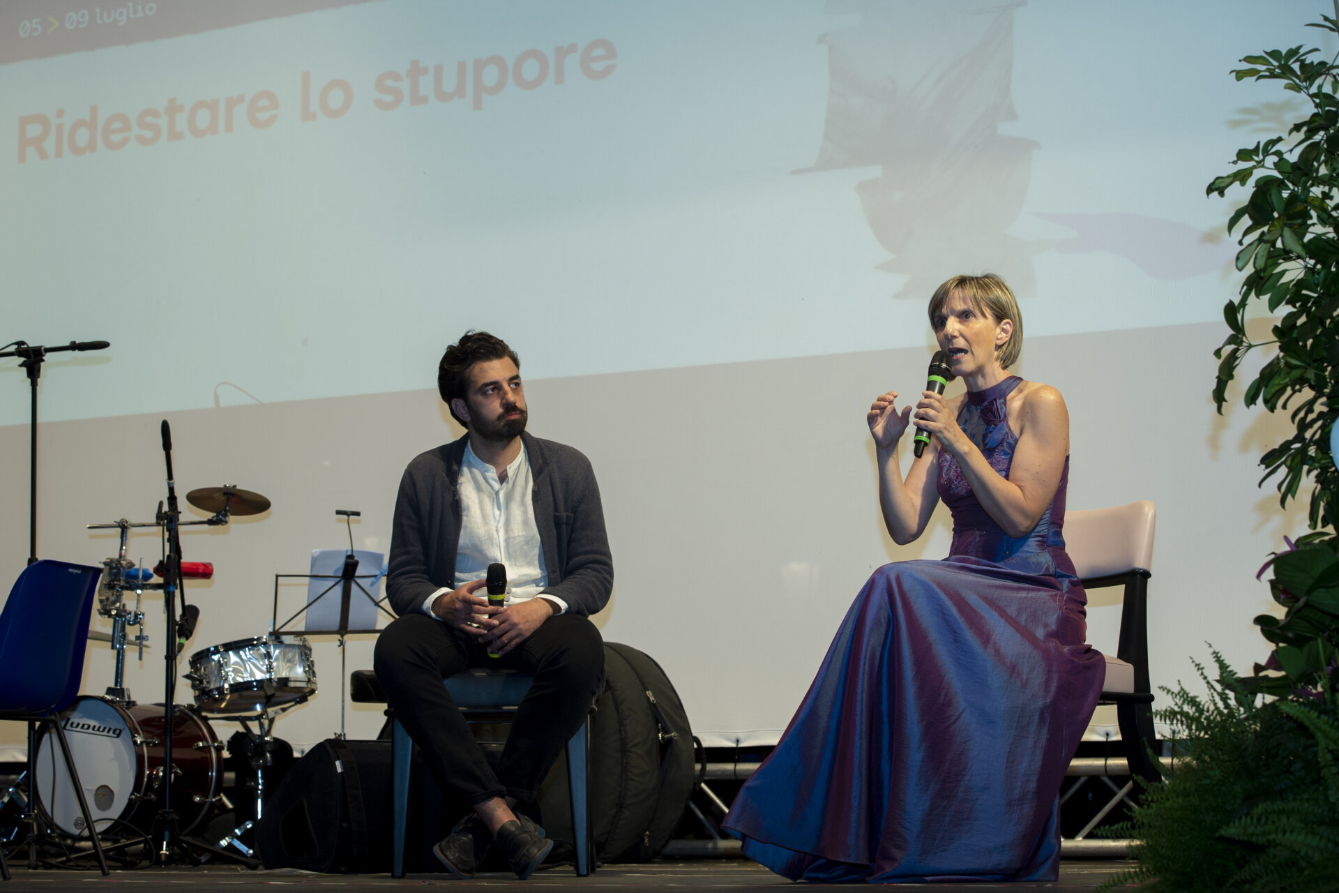 Rossella Spinosa con Davide Maria Zazzini (ph. Stefano Micozzi)