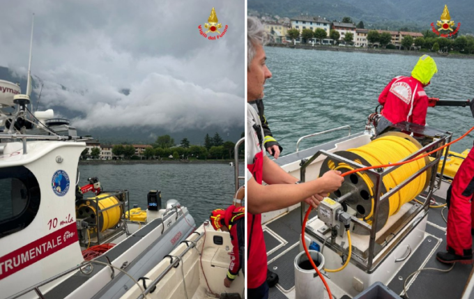 Disperso nel Lago: ricerche anche con il maltempo