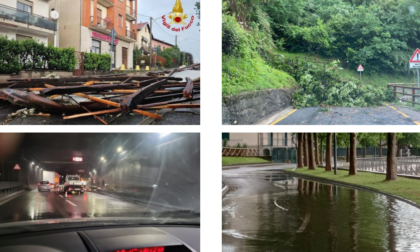 Temporale e vento sul Lecchese: strade bloccate e alberi caduti. Disagi in buona parte della Lombardia