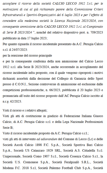 Calcio lecco