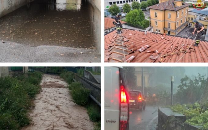 Forte temporale, danni sul Lago e in Valle. Il video della supercella su Lecco