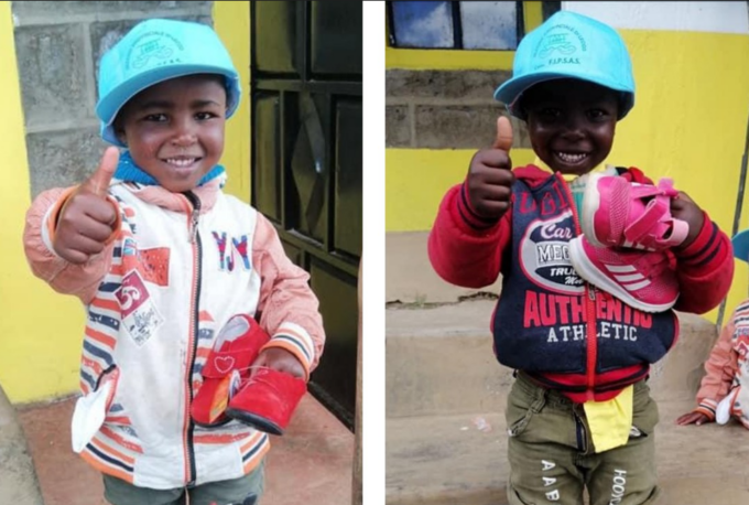 Il cuore grande del Giir di Mont: oltre 600 paia di scarpe in Africa per solidarietà