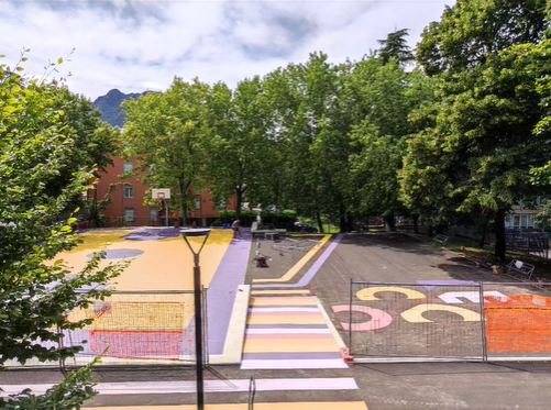 Germanedo al centro: taglio del nastro del nuovo playground e dell’auditorium