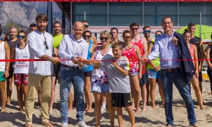 Lecco, inaugurati ufficialmente due nuovi campi da beach volley al Bione