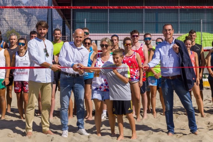 Lecco, inaugurati ufficialmente due nuovi campi da beach volley al Bione