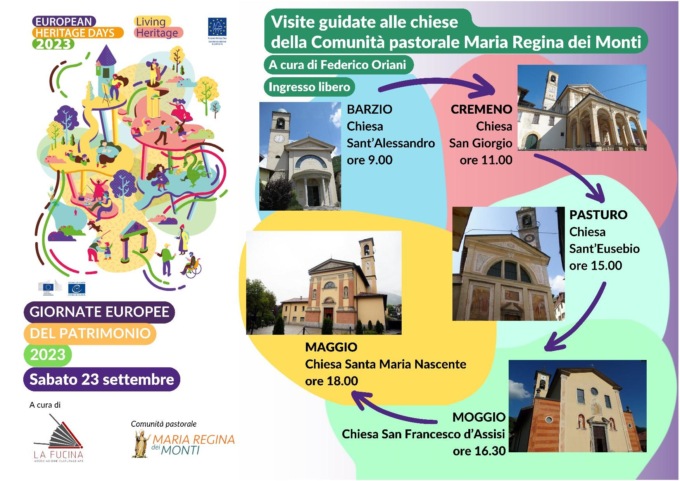 Giornate europee del patrimonio 2023: visite guidate in 5 chiese della Valsassina