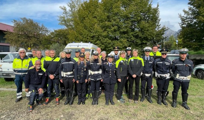 Protezione civile e Polizia locale: conclusa la prima esercitazione congiunta