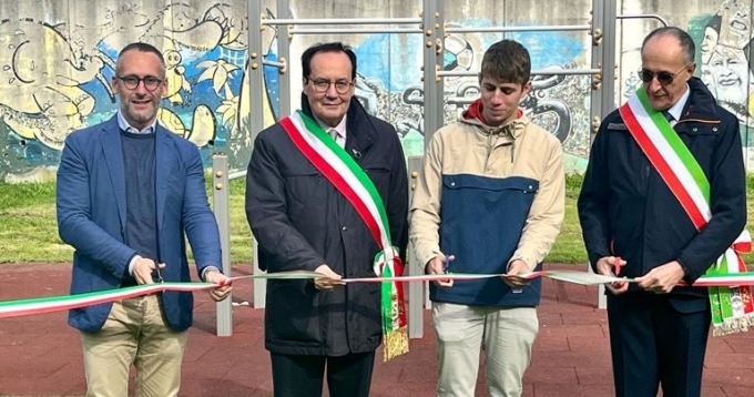 Valmadrera, inaugurato ufficialmente lo spazio outdoor del Rio Torto
