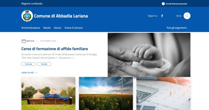 Abbadia, il portale web del Comune si rinnova per cittadini sempre più vicini