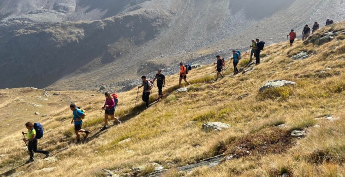 Il Cai di Calolziocorte in vetta al Pizzo Scalino