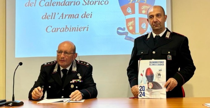 “I Carabinieri e le comunità”: presentata l’edizione 2024 del calendario storico dell’Arma