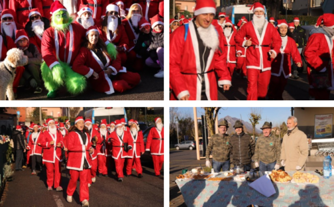 A Calolzio i Babbi Natale corrono insieme al… Grinch