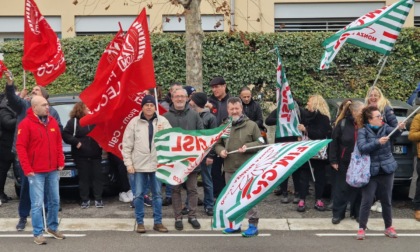 Gilardoni Vittorio, i lavoratori in sciopero
