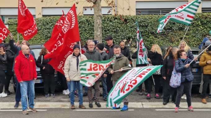 Gilardoni Vittorio, i lavoratori in sciopero