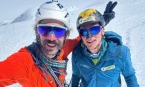 I Ragni di Lecco Luca Schiera e Paolo Marazzi hanno raggiunto la vetta del Cerro Nora Oeste