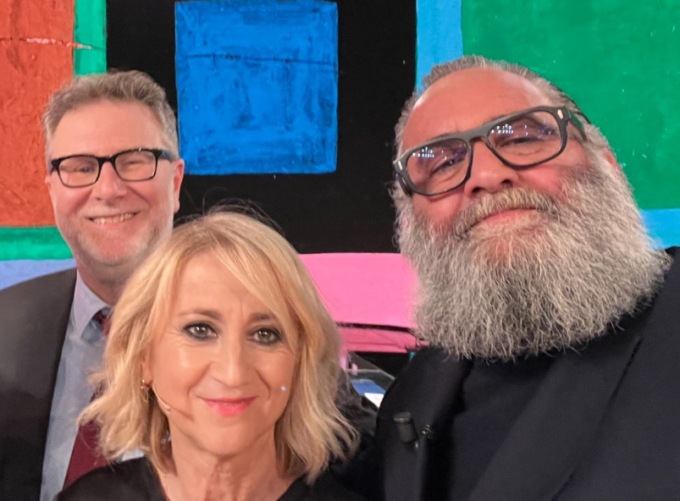 Fabio Fazio ospite di Fabio Fazio, comparsata in tv per un lecchese