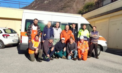 Varenna, l'intervento degli Alpini della Protezione civile sui sentieri sopra Pino