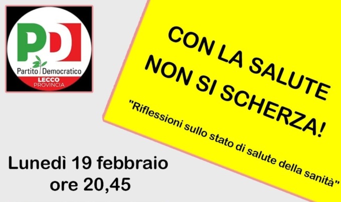 Circondario Oggionese del Pd, domani un appuntamento sul tema del diritto alla salute
