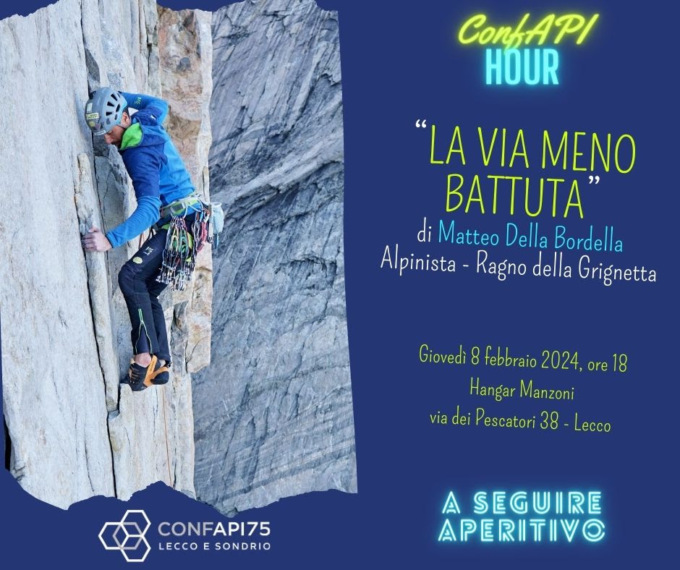“ConfAPI Hour” con il Ragno Matteo Della Bordella