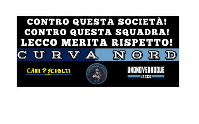 Calcio Lecco, sciopero del tifo. I gruppi della nord “incrociano le braccia”