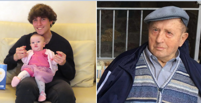 Papà più giovane e nonno più anziano del paese… nella stessa famiglia!