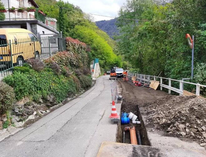 Terminati i lavori di potenziamento della rete di fognatura a Indovero e Narro