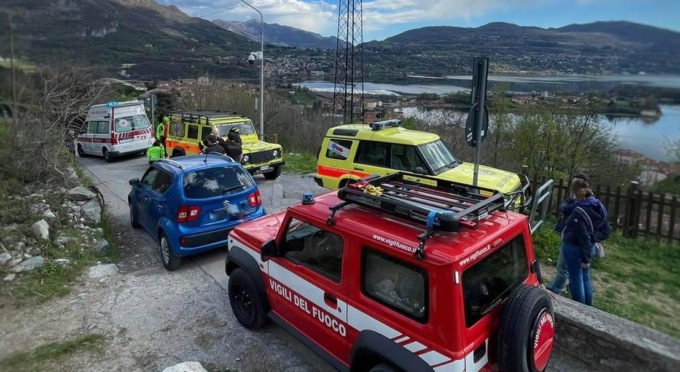 Civate, soccorso un 61enne caduto sul sentiero verso San Pietro al Monte